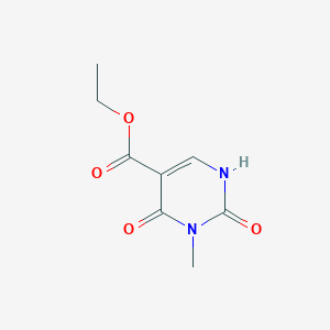 Chemical structure of ethyl 3-methyl-2,4-dioxo-1H-pyrimidine-5-carboxylate