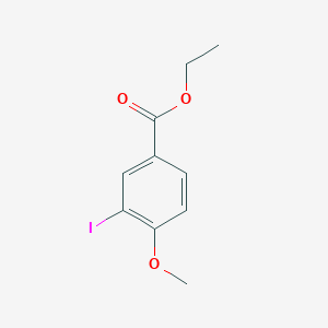 Chemical structure of Ethyl 3-iodo-4-methoxybenzoate