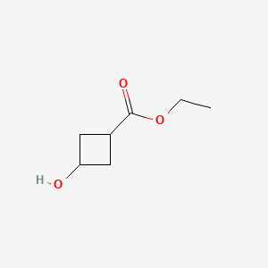 Chemical structure of Ethyl 3-hydroxycyclobutanecarboxylate