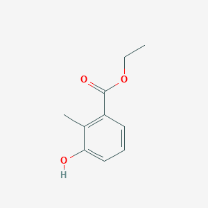 Chemical structure of Ethyl 3-hydroxy-2-methylbenzoate