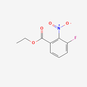 Chemical structure of Ethyl 3-fluoro-2-nitrobenzoate