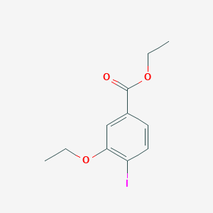 Chemical structure of Ethyl 3-ethoxy-4-iodobenzoate