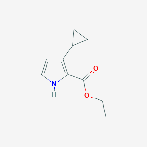 Chemical structure of Ethyl 3-Cyclopropylpyrrole-2-carboxylate