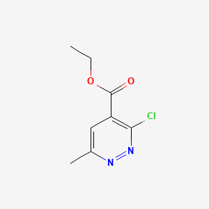 Chemical structure of Ethyl 3-chloro-6-methylpyridazine-4-carboxylate