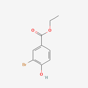 Chemical structure of Ethyl 3-bromo-4-hydroxybenzoate