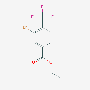 Chemical structure of Ethyl 3-bromo-4-(trifluoromethyl)benzoate