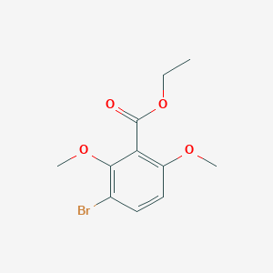 Chemical structure of Ethyl 3-bromo-2,6-dimethoxybenzoate