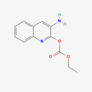 Chemical structure of Ethyl 3-aminoquinoline-2-carboxylate