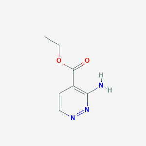 Chemical structure of Ethyl 3-Aminopyridazine-4-carboxylate