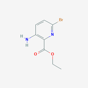 Chemical structure of Ethyl 3-amino-6-bromopicolinate