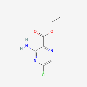 Chemical structure of Ethyl 3-amino-5-chloropyrazine-2-carboxylate