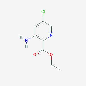 Chemical structure of Ethyl 3-amino-5-chloropicolinate