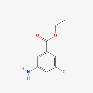 Chemical structure of Ethyl 3-Amino-5-chlorobenzoate