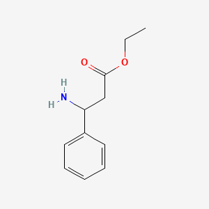 Chemical structure of Ethyl 3-amino-3-phenylpropanoate