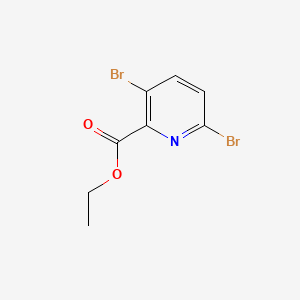 Chemical structure of Ethyl 3,6-dibromopicolinate