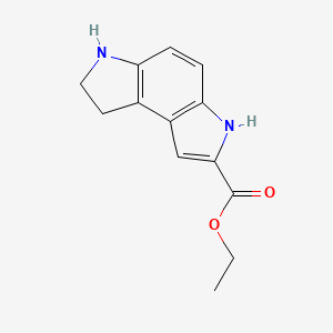 Chemical structure of Ethyl 3,6,7,8-tetrahydropyrrolo[3,2-e]indole-2-carboxylate