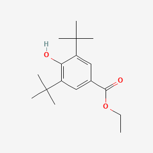 Chemical structure of Ethyl 3,5-di-tert-butyl-4-hydroxybenzoate