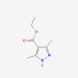 Chemical structure of Ethyl 3,5-Dimethylpyrazole-4-carboxylate