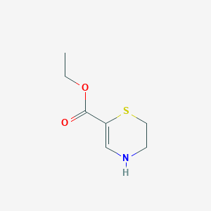 Chemical structure of Ethyl 3,4-dihydro-2H-1,4-thiazine-6-carboxylate