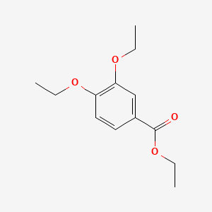 Chemical structure of Ethyl 3,4-diethoxybenzoate