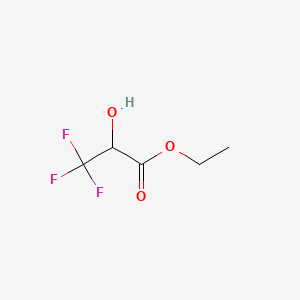 Chemical structure of Ethyl 3,3,3-trifluoro-DL-lactate