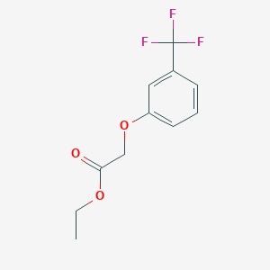 Chemical structure of Ethyl 3-(Trifluoromethyl)phenoxyacetate