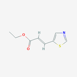 Chemical structure of Ethyl 3-(thiazol-5-yl)acrylate