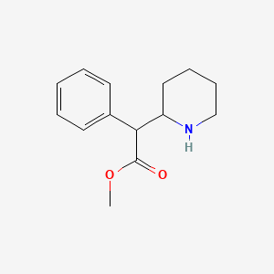 Chemical structure of ethyl 3-(o-tolyl)pyrrolidine-3-carboxylate