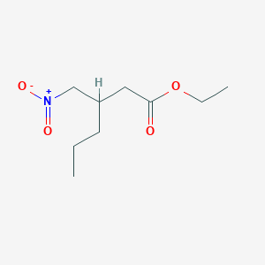 Chemical structure of Ethyl 3-(nitromethyl)hexanoate