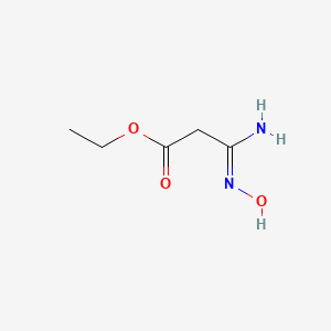 Chemical structure of Ethyl 3-(hydroxyamino)-3-iminopropanoate