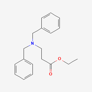 Chemical structure of Ethyl 3-(dibenzylamino)propanoate
