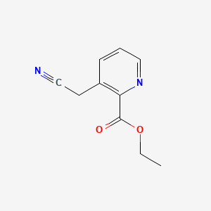 Chemical structure of Ethyl 3-(cyanomethyl)picolinate