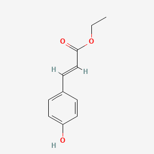 Chemical structure of Ethyl 3-(4-hydroxyphenyl)acrylate