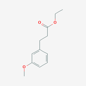 Chemical structure of Ethyl 3-(3-methoxyphenyl)propanoate