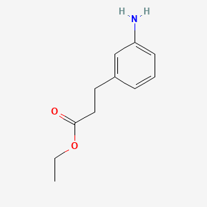 Chemical structure of Ethyl 3-(3-Aminophenyl)propionate