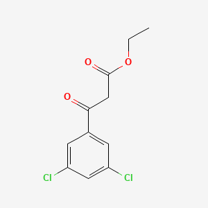 Chemical structure of Ethyl 3-(3,5-dichlorophenyl)-3-oxopropanoate