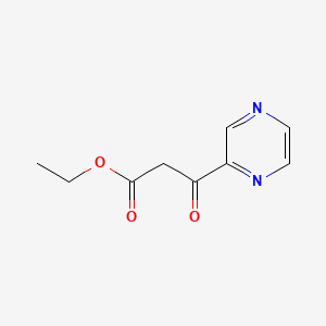Chemical structure of Ethyl beta-oxopyrazinepropionate