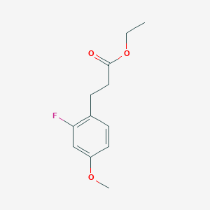 Chemical structure of Ethyl 3-(2-Fluoro-4-methoxyphenyl)propanoate