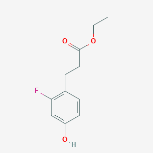 Chemical structure of Ethyl 3-(2-Fluoro-4-hydroxyphenyl)propanoate