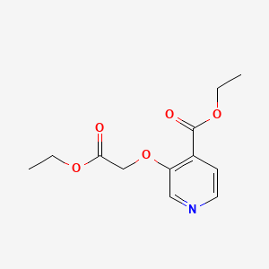 Chemical structure of ethyl 3-(2-ethoxy-2-oxoethoxy)isonicotinate