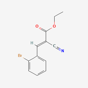 Chemical structure of Ethyl 3-(2-Bromophenyl)-2-cyanoacrylate