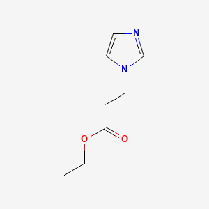 Chemical structure of Ethyl 3-(1H-imidazol-1-yl)propanoate