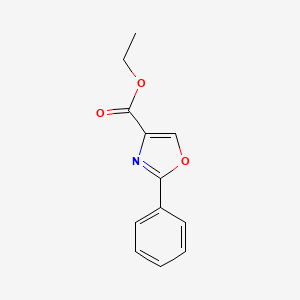 Chemical structure of Ethyl 2-Phenyl-1,3-oxazole-4-carboxylate