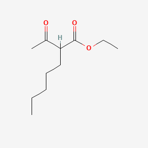 Chemical structure of Ethyl 2-pentylacetoacetate