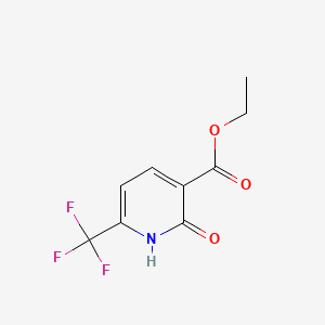 Chemical structure of Ethyl 2-oxo-6-(trifluoromethyl)-1,2-dihydropyridine-3-carboxylate