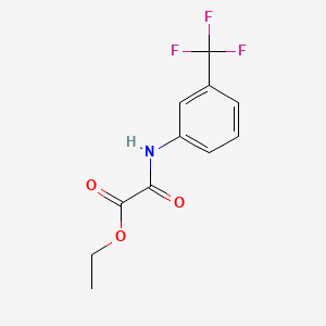 Chemical structure of Ethyl 2-oxo-2-[3-(trifluoromethyl)anilino]acetate