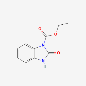 Chemical structure of Ethyl 2-oxo-2,3-dihydro-1h-1,3-benzodiazole-1-carboxylate