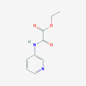 Chemical structure of Ethyl 2-oxo-2-(pyridin-3-ylamino)acetate