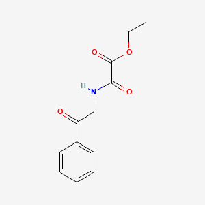 Chemical structure of Ethyl oxo((2-oxo-2-phenylethyl)amino)acetate