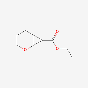 Chemical structure of ethyl 2-oxabicyclo[4.1.0]heptane-7-carboxylate